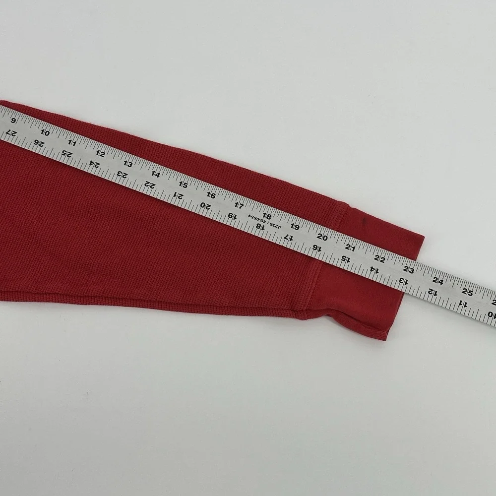 Polo Ralph Lauren Waffle Knit Thermal Red Shirt L Sleepwear Lounge Juniors